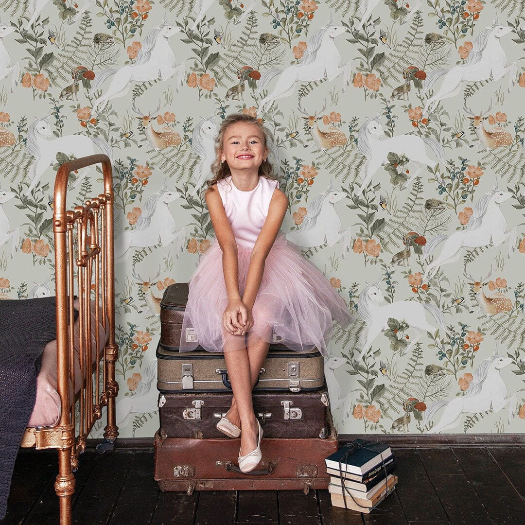 Unicorn Peel and Stick Wallpaper Wallpaper Urbanwalls
