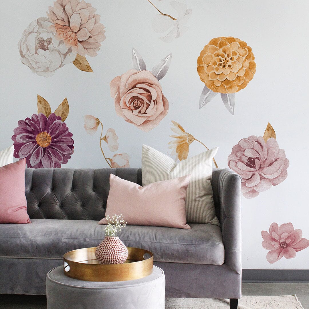 Victoria Florals Wall Decals Decals Urbanwalls Standard Wall Half Order