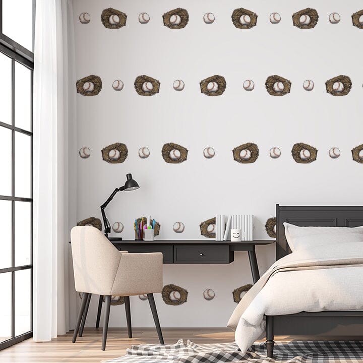 Vintage Baseball Wall Decals Decals Urbanwalls Standard Wall Full Order