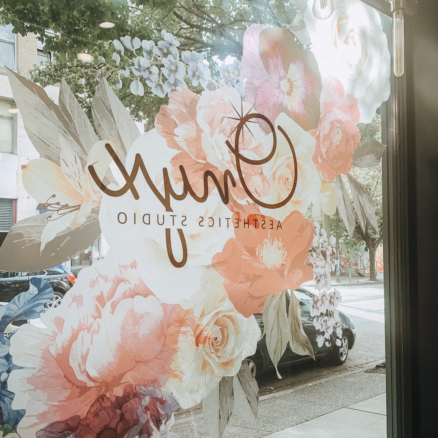 Vintage Floral Window Decals Decals Urbanwalls