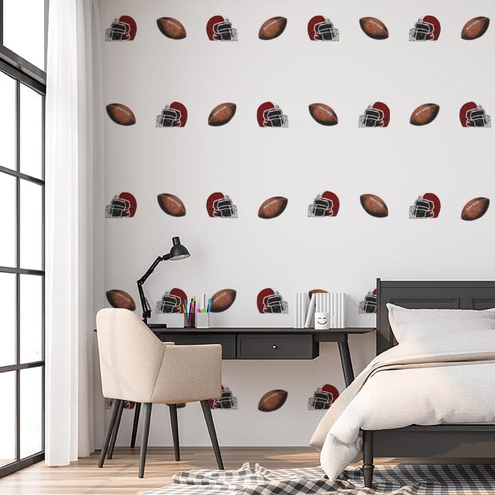 Vintage Football Wall Decals Decals Urbanwalls Standard Wall Full Order