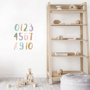 Watercolor Number Wall Decals Decals Urbanwalls Standard Wall Full Order