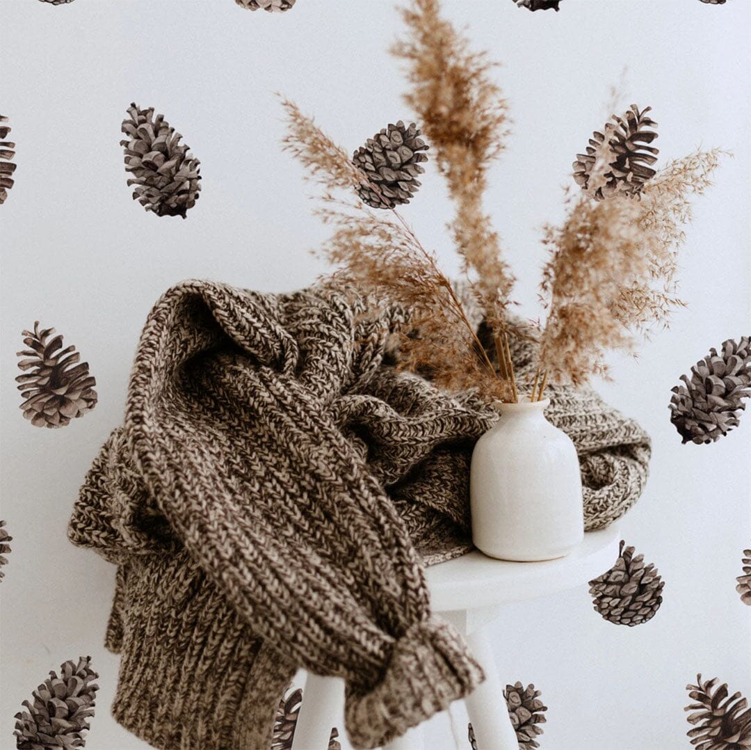 Watercolor Pinecone Wall Decals Decals Urbanwalls