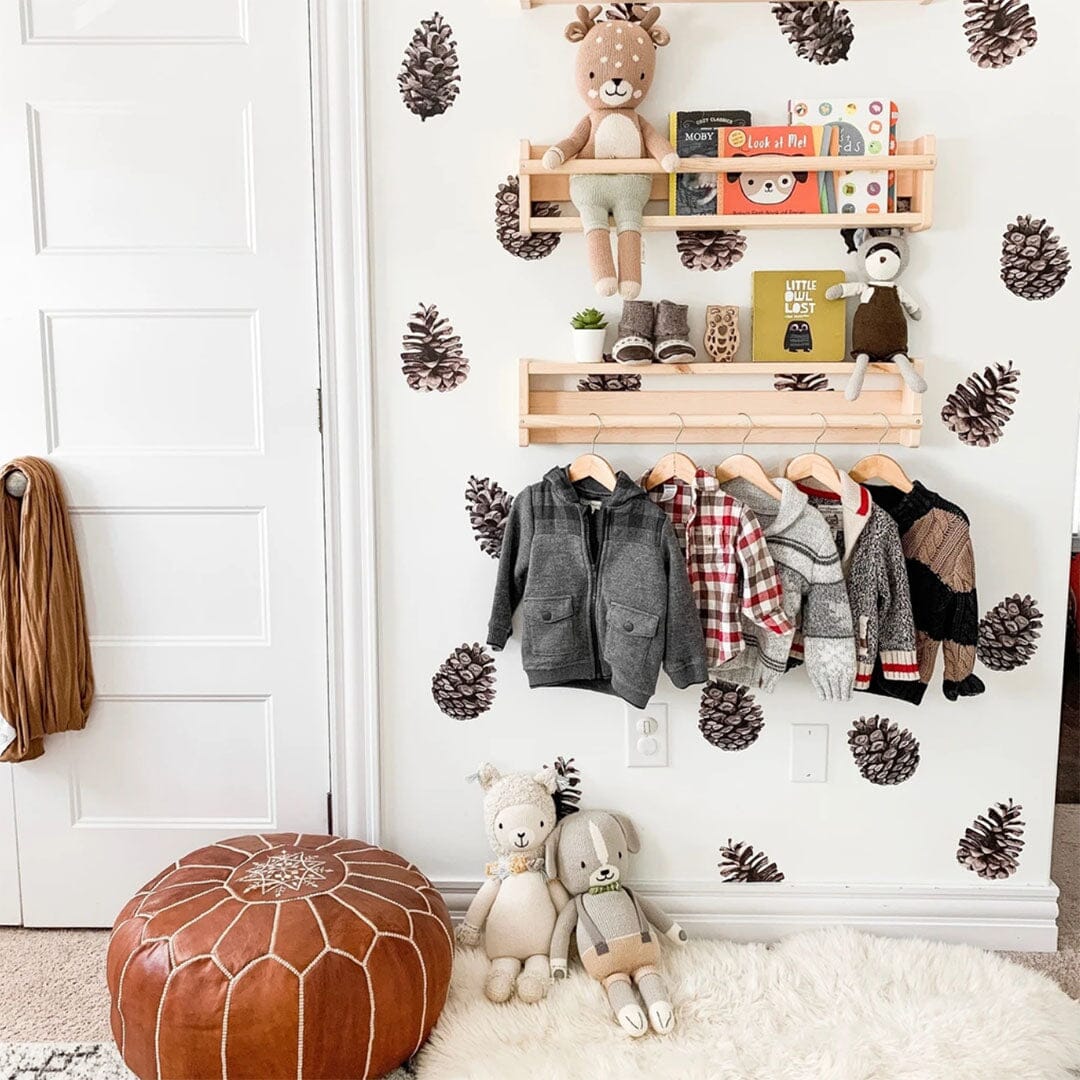Watercolor Pinecone Wall Decals Decals Urbanwalls Standard Wall Full Order