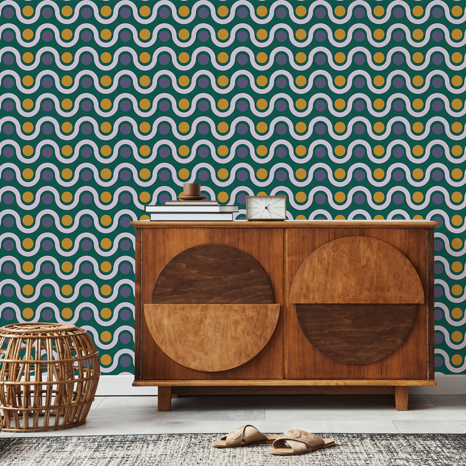Wave Hello Wallpaper Wallpaper Sunny Circle Studio