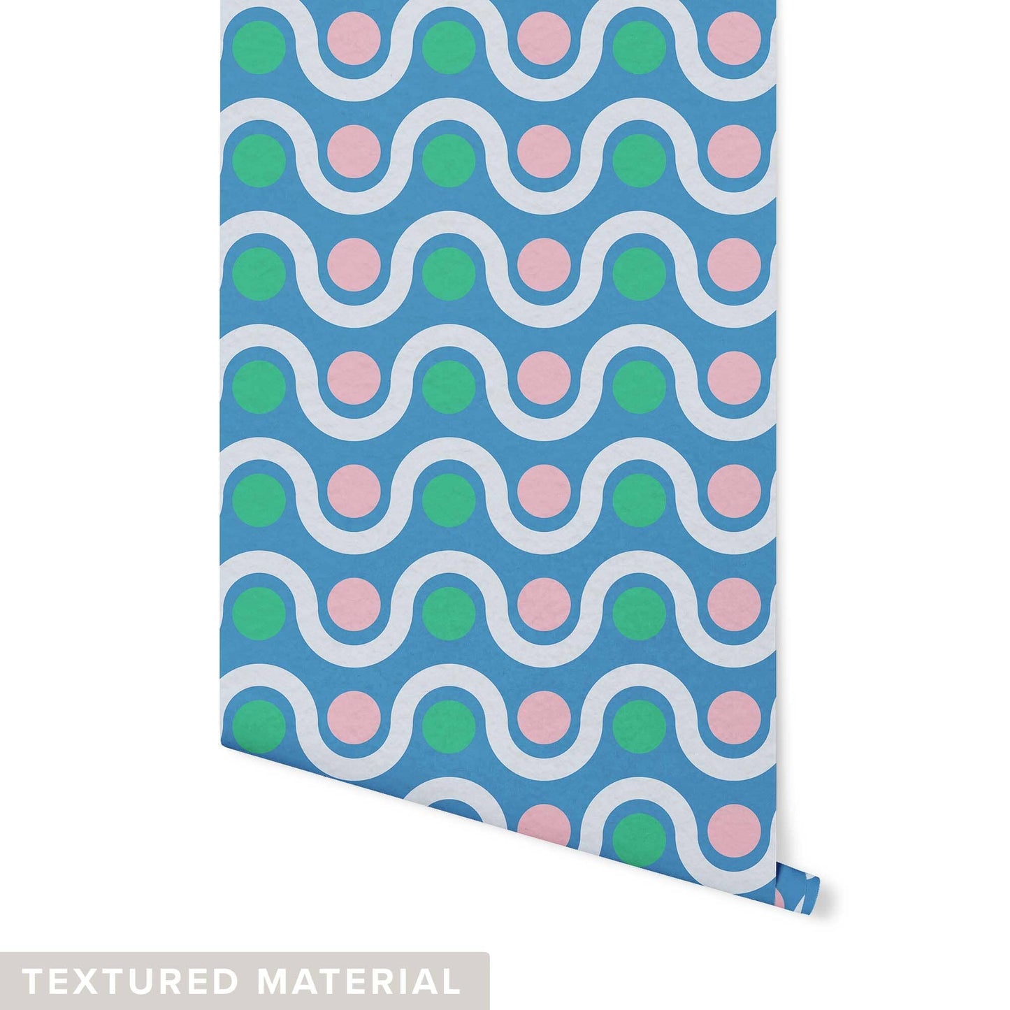 Wave Hello Wallpaper Wallpaper Sunny Circle Studio Textured Wall DOUBLE ROLL : 42” X 4 FEET Bright