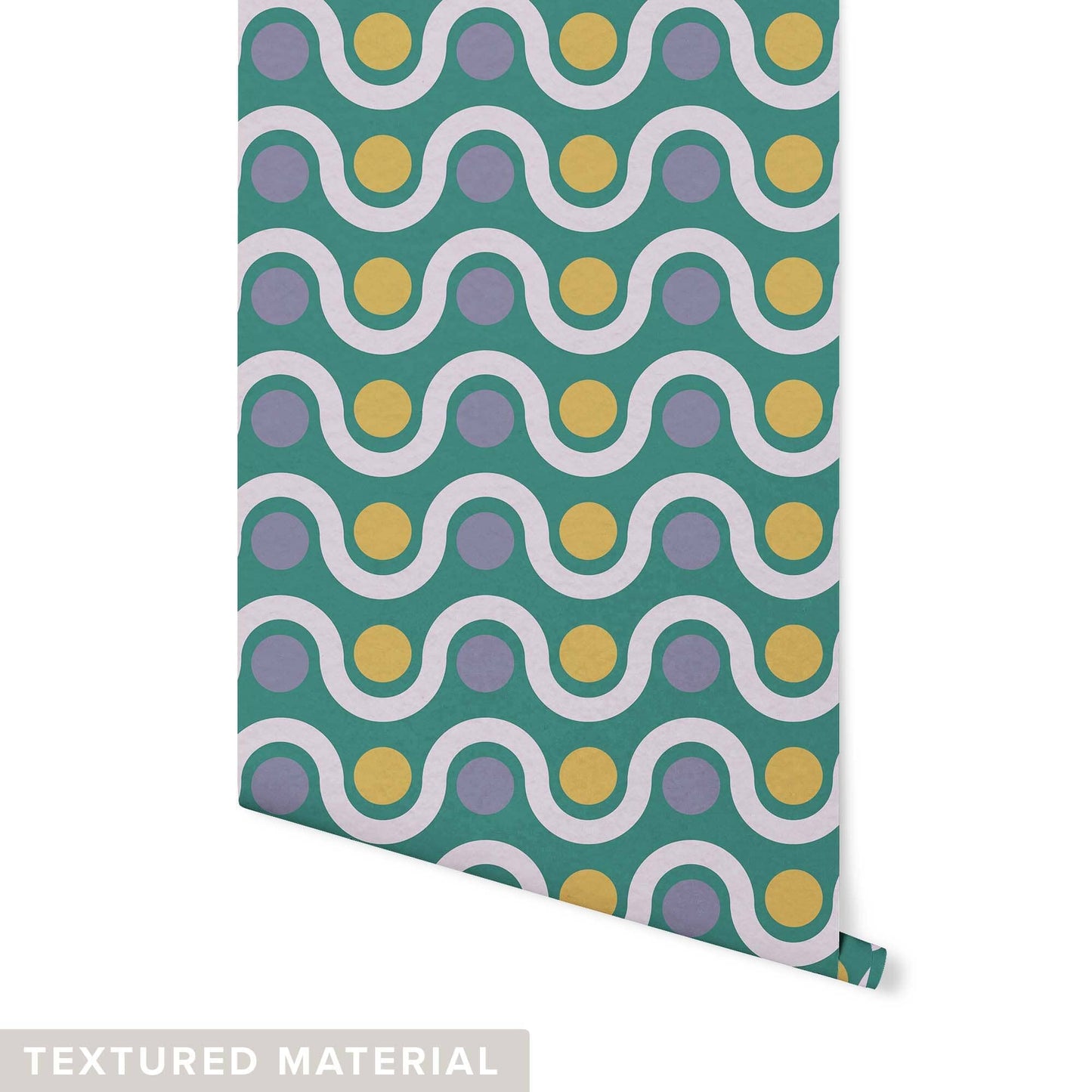 Wave Hello Wallpaper Wallpaper Sunny Circle Studio Textured Wall DOUBLE ROLL : 42” X 4 FEET Stately