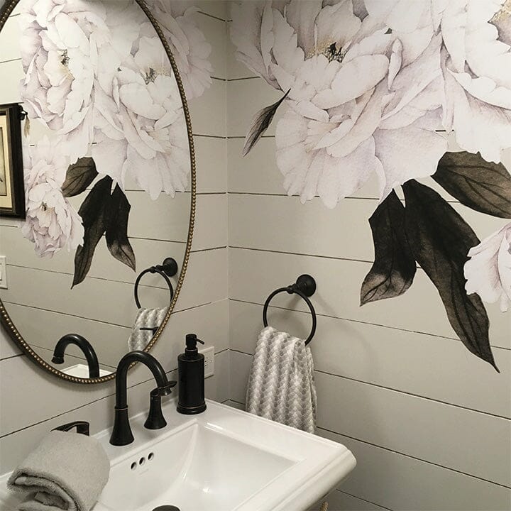 White Peonies Wall Decals Decals Urbanwalls