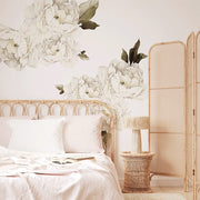 White Peonies Wall Decals Decals Urbanwalls Standard Wall Full Order