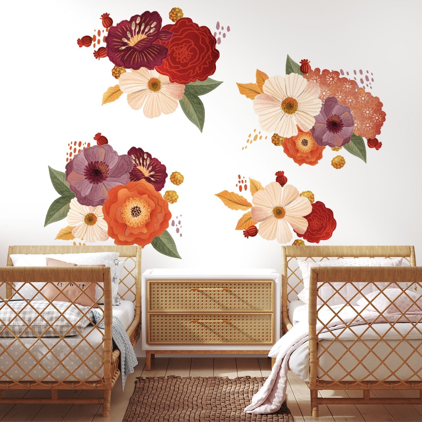 Wonderland Floral Wall Decals Decals Urbanwalls Standard Wall Full Order