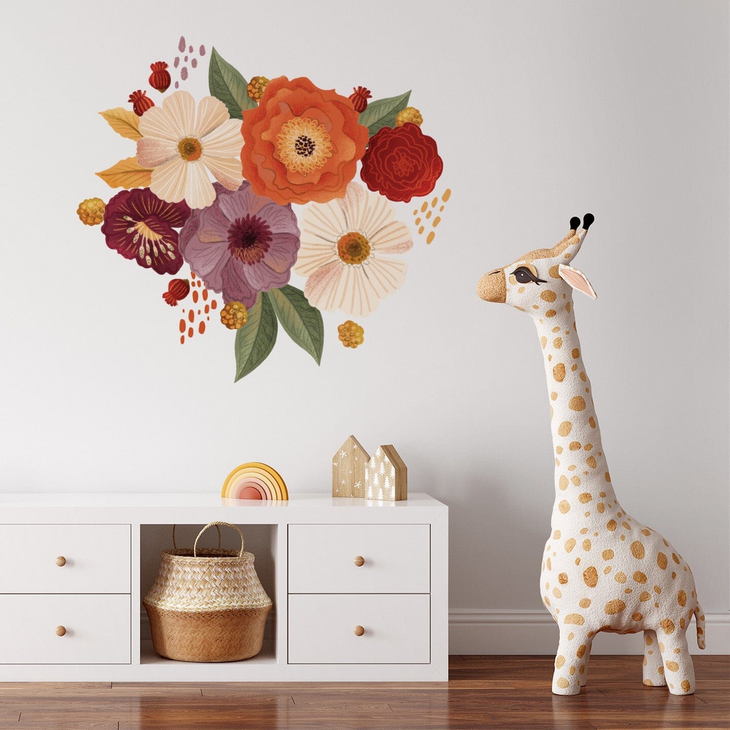 Wonderland Floral Wall Decals Decals Urbanwalls Standard Wall Half Order