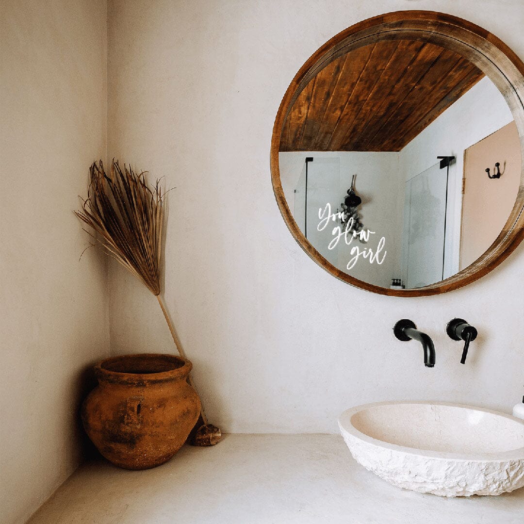 You Glow Girl Mirror Decal Decals Urbanwalls