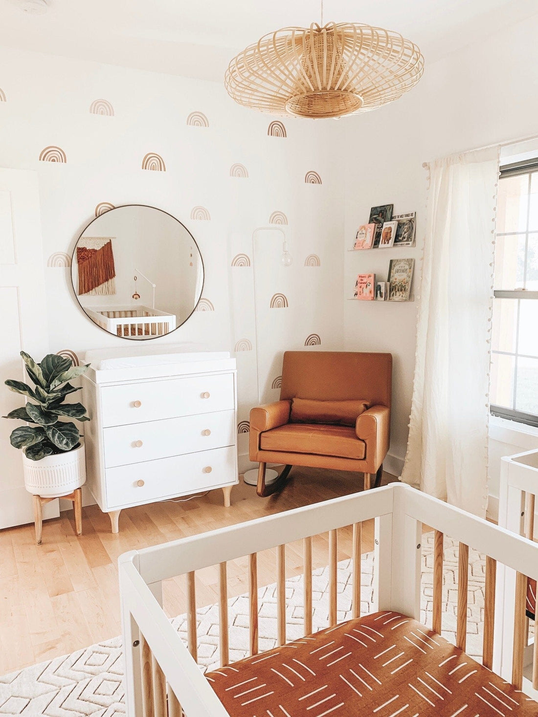 Bohemian Rainbow Wall Decals for a Warm and Whimsical Nursery