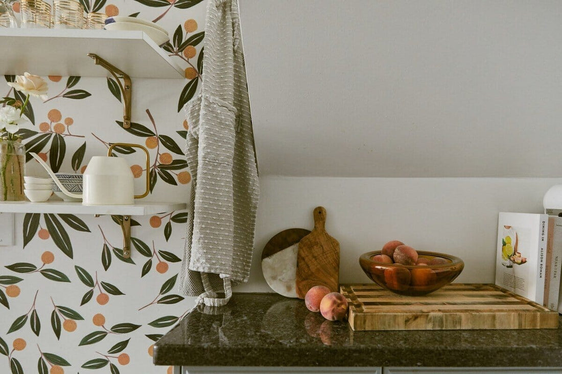Made in Canada Kitchen Makeover Using Removable Wall Decals