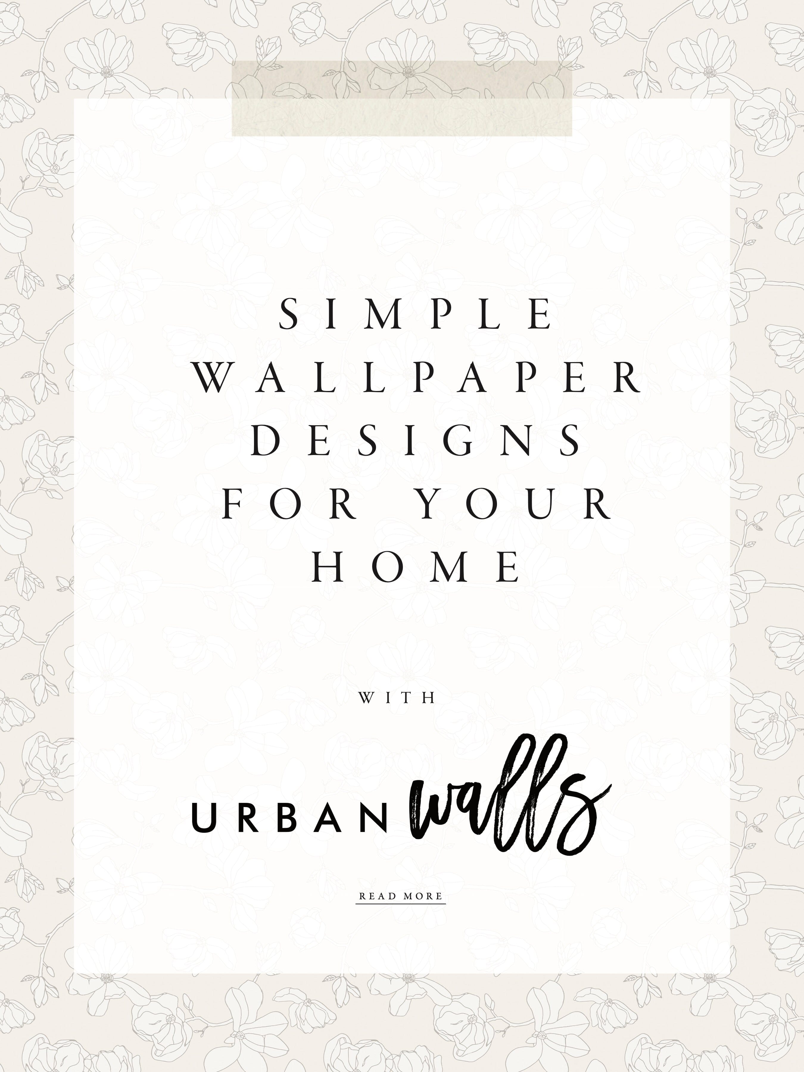 Minimalist Wallpaper for Your Home Decor Urbanwalls Canada