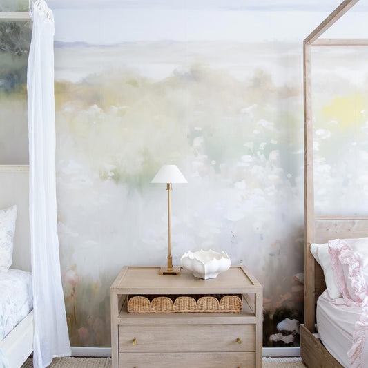 Sisterhood and Style: Urbanwalls Wallpaper in a Shared Girls' Room