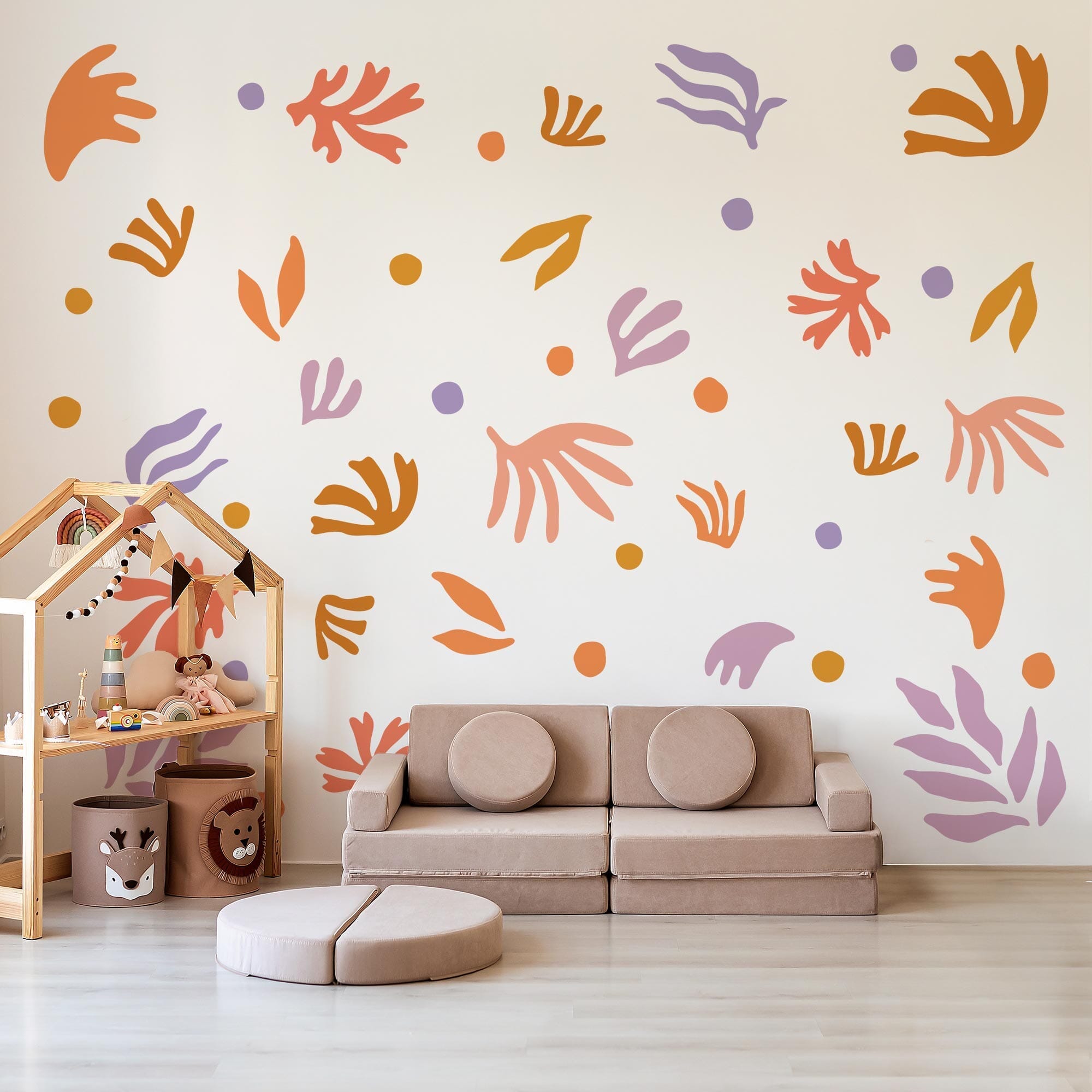 Abstract Garden Wall Decals Decals Urbanwalls Standard Wall Full Order Neutral