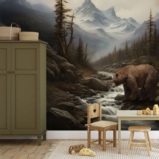 Bear Wall Mural (Not Approved) Murals Urbanwalls 