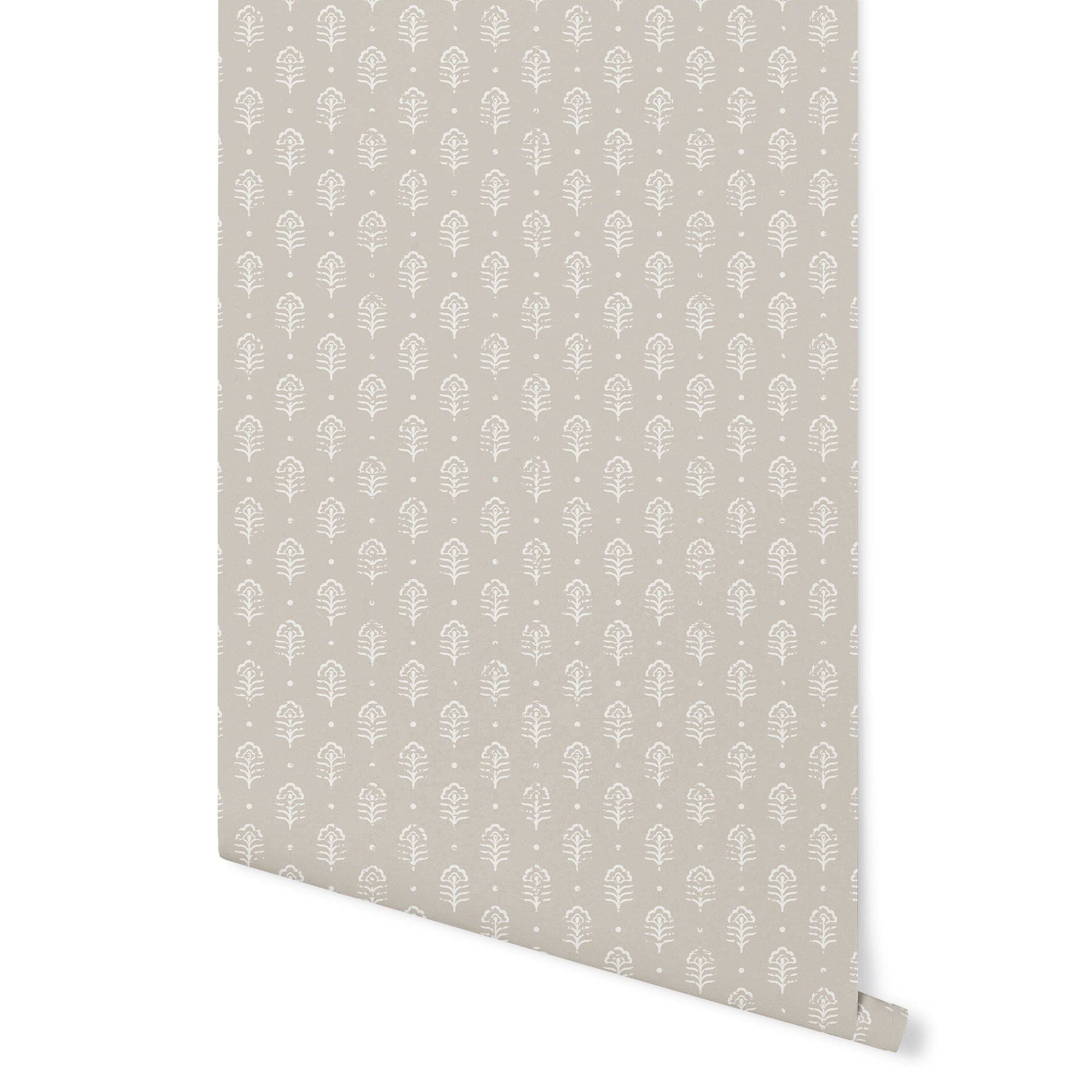 Block Dot Wallpaper Wallpaper Kristen Forgione Peel & Stick 46" X 4 FEET Ash