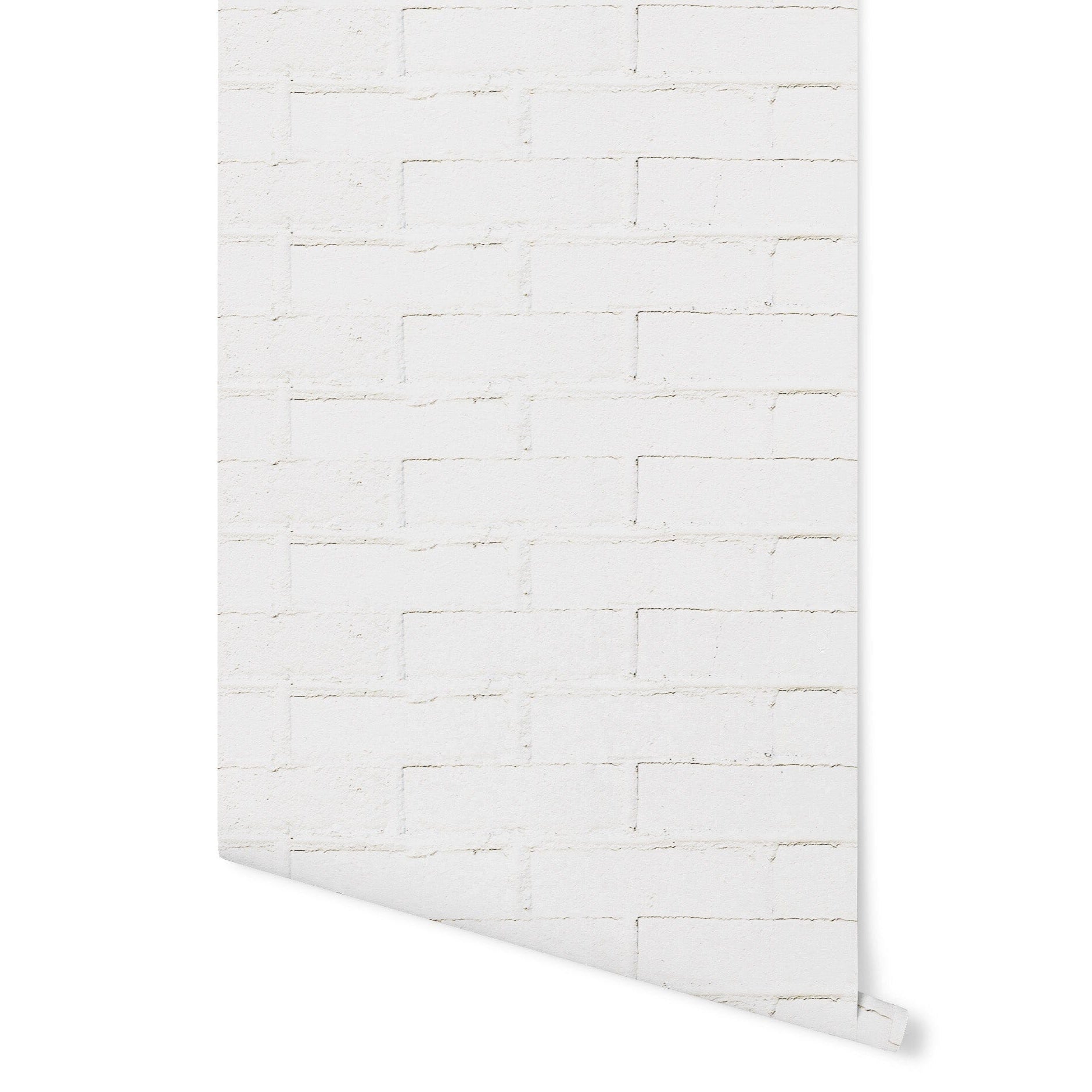 Brick Wallpaper Wallpaper Urbanwalls Pre-pasted DOUBLE ROLL : 46" X 4 FEET White