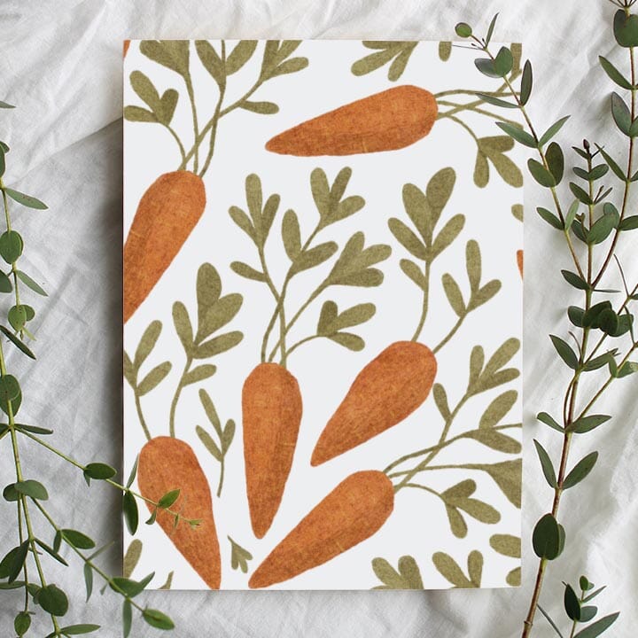 Carrot Wallpaper Wallpaper Urbanwalls Standard Wall White Sample