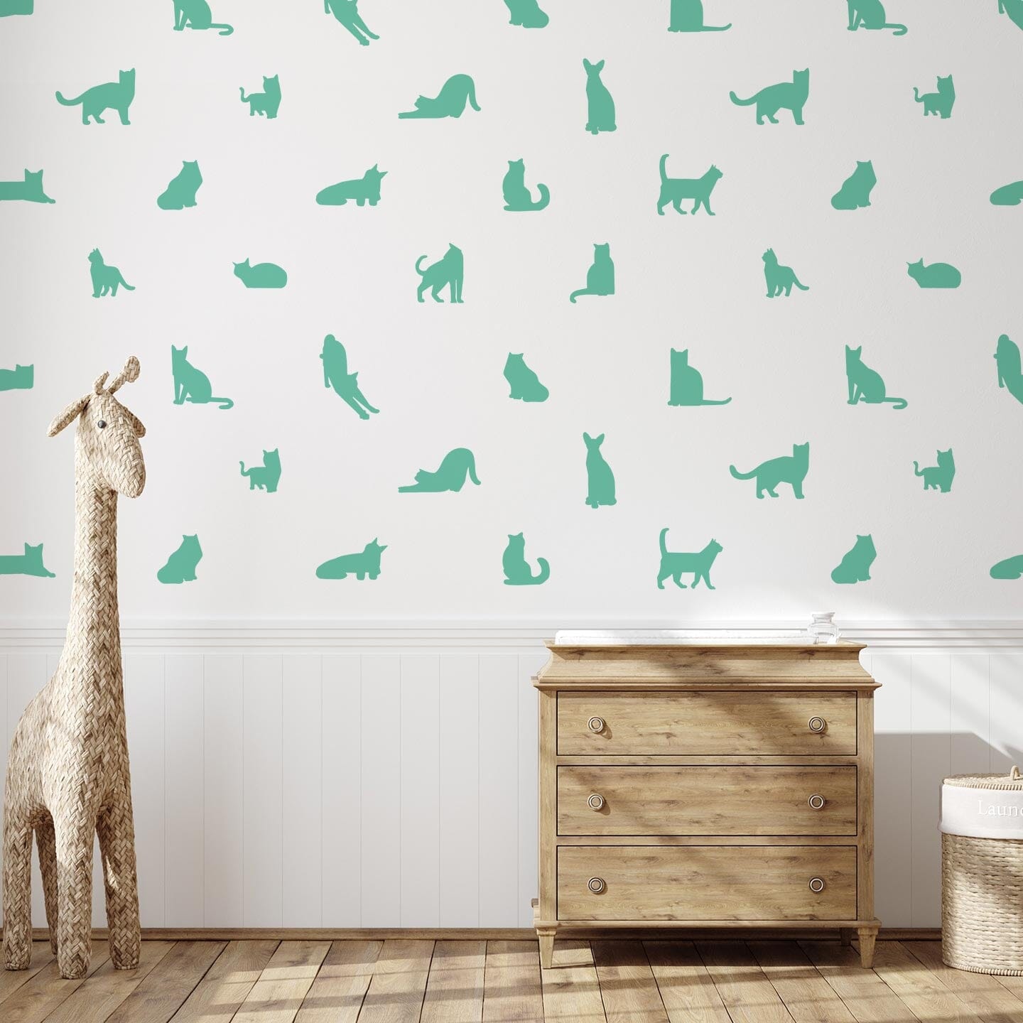Cat Silhouette Wall Decals Decals Urbanwalls Mint 