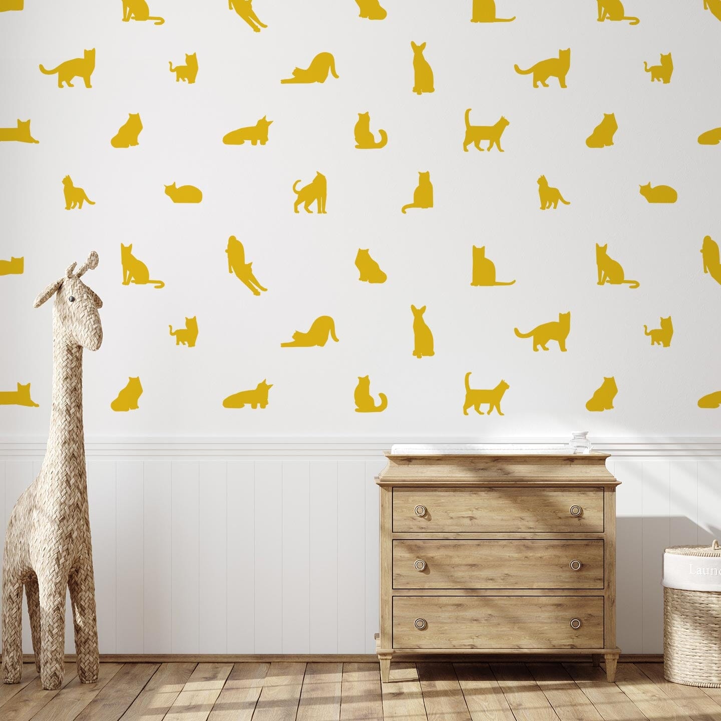 Cat Silhouette Wall Decals Decals Urbanwalls Signal Yellow 