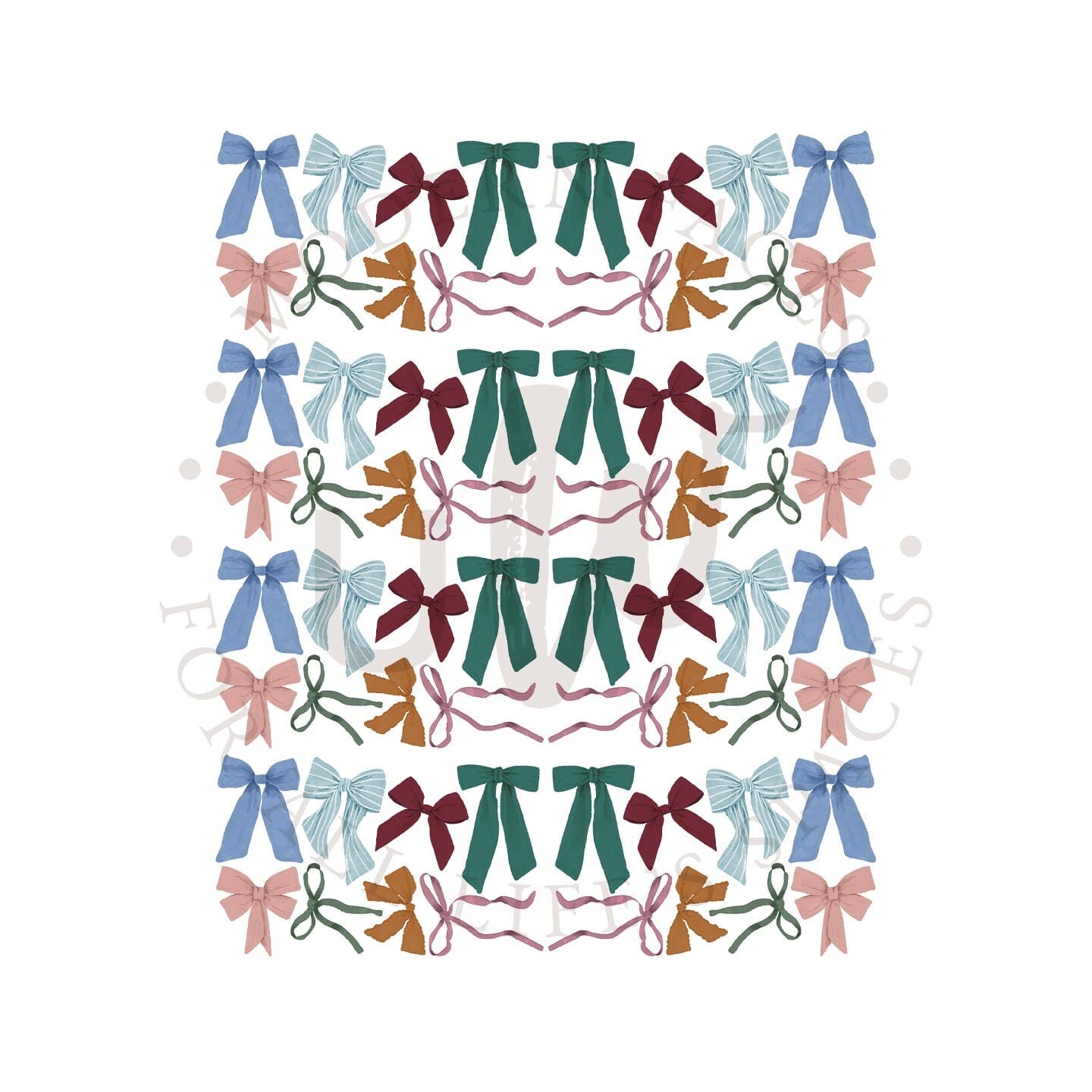 Coquette Bow Wall Decals Decals Urbanwalls Full Wall Pack Jewel 