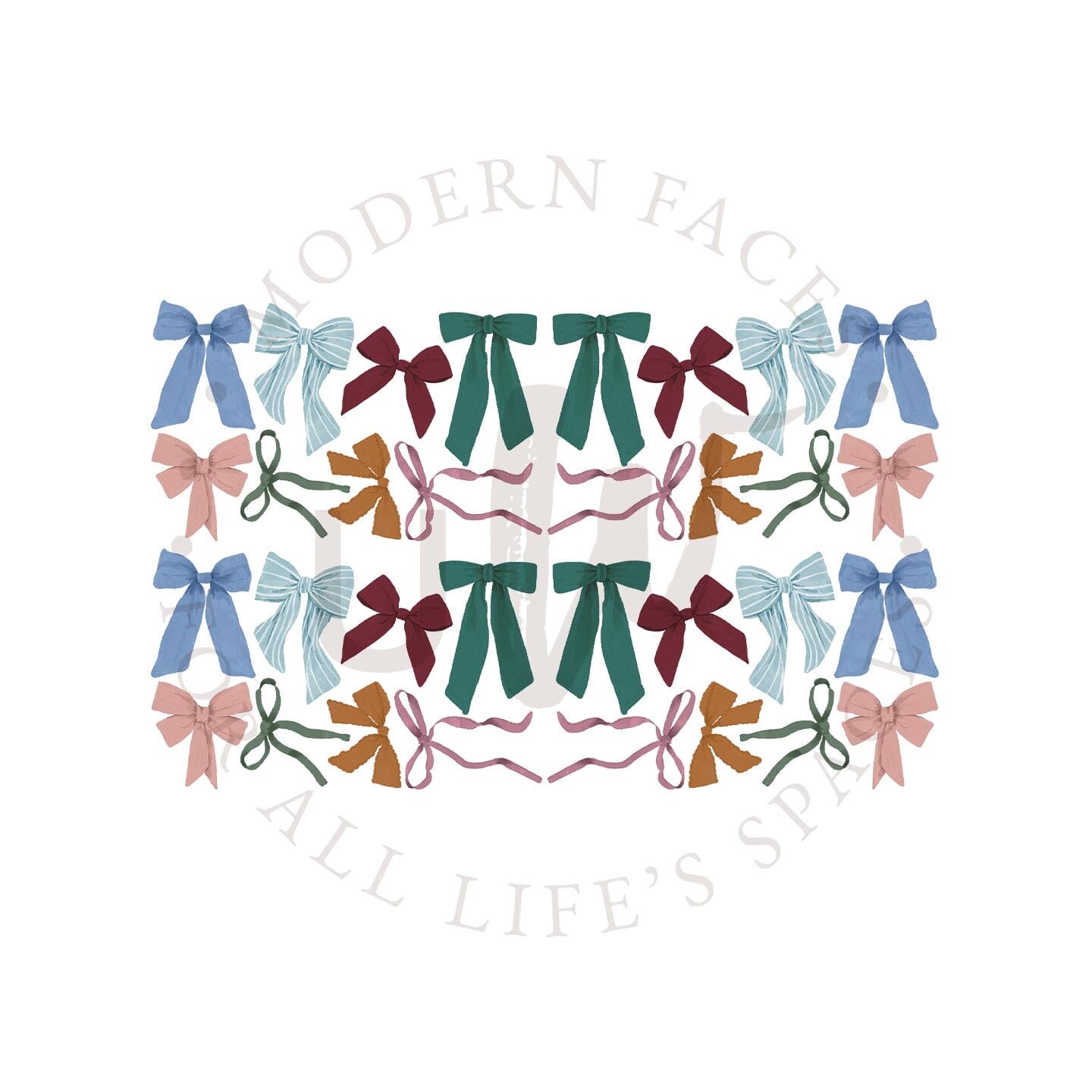 Coquette Bow Wall Decals Decals Urbanwalls Small Space Pack Jewel 