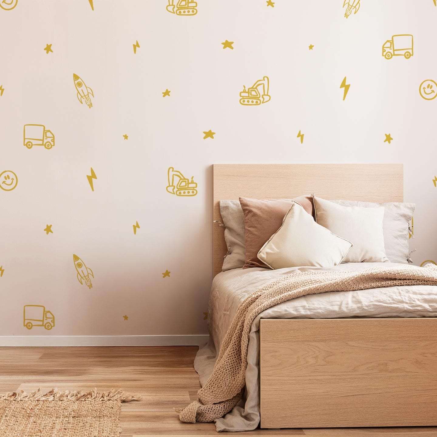 Cosmic Adventure Wall Decals Decals Ginger Hamilton Signal Yellow 