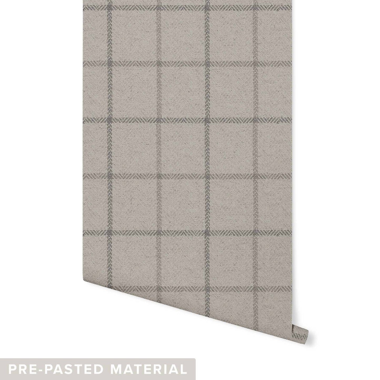 Country Plaid Wallpaper Wallpaper Mia Parres Pre-pasted Maple Leaf Brown DOUBLE ROLL : 46" X 4 FEET