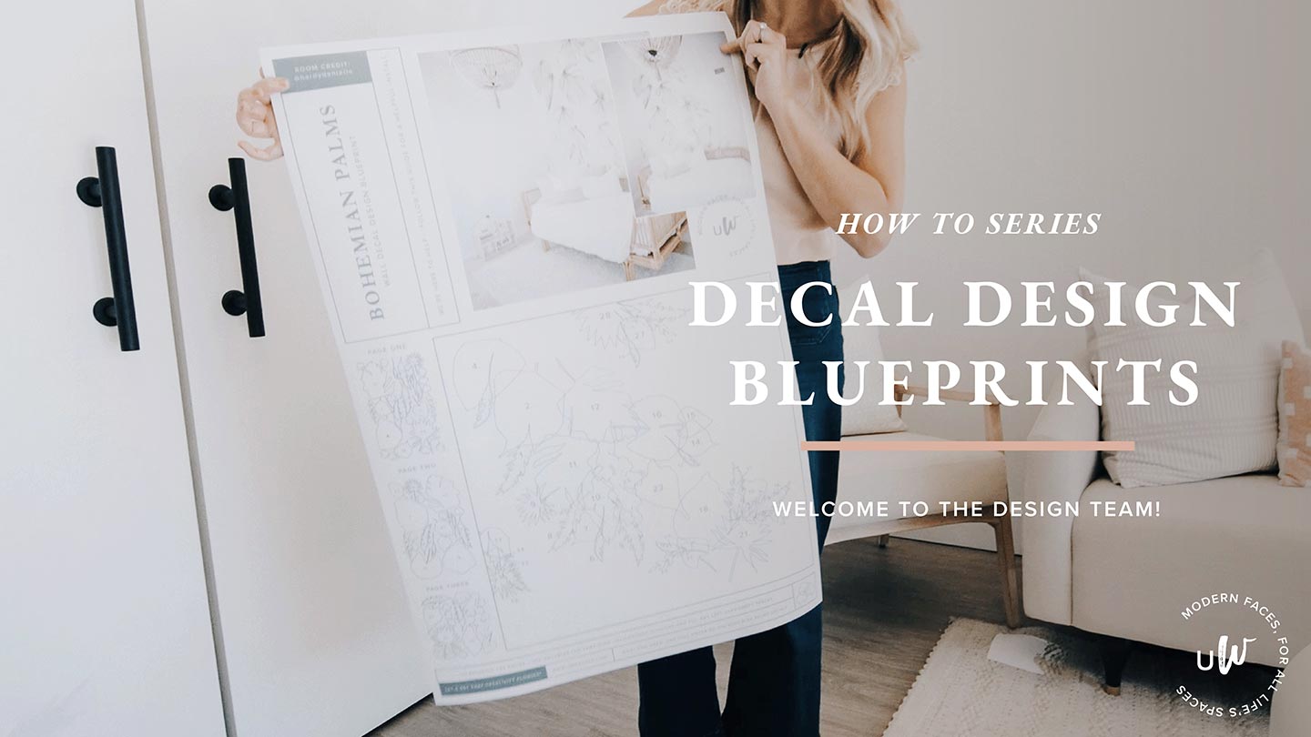 Load video: Our decal blueprints make the daunting task of installing wall decals a breeze. Don’t let your tackling-the-task anxiety get in the way – just follow our numbered designs and you’ll be enjoying the view of your newly decorated walls in no time!Not only are our decal blueprints incredibly easy to follow, but they also produce fantastic results. Our most popular designs have been taking social media by storm, with people all over the world posting pictures of their completed walls and bragging about how great they look.