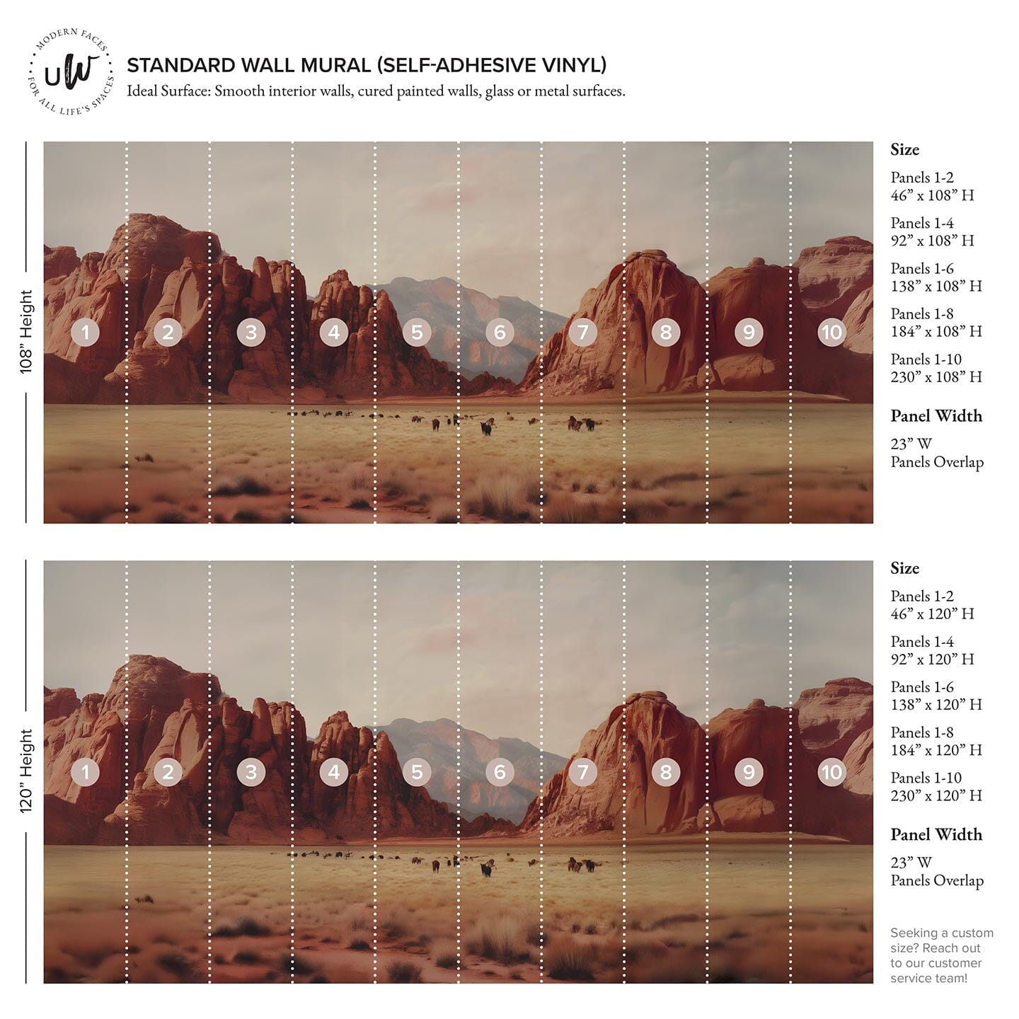 Desert Landscape Wall Mural Murals Urbanwalls 
