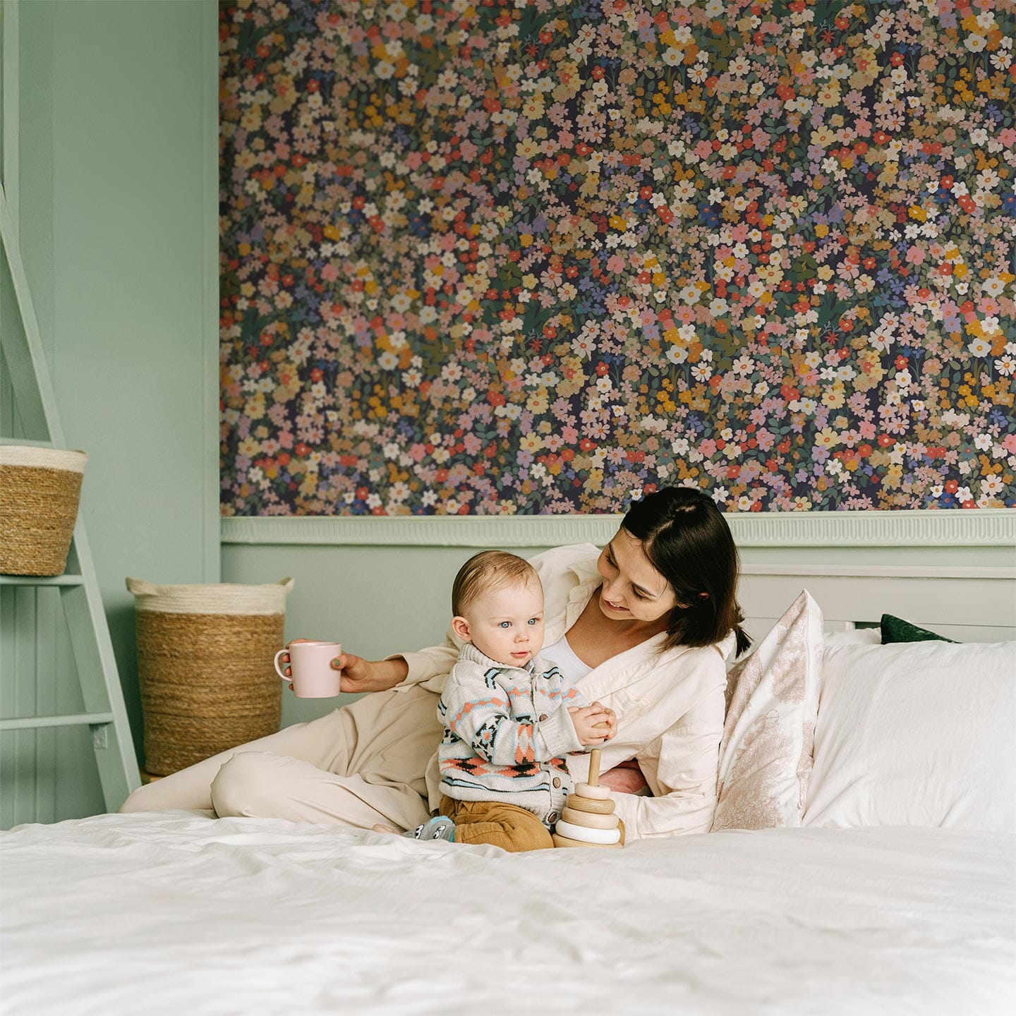 Floral Harmony Wallpaper Wallpaper Urbanwalls 