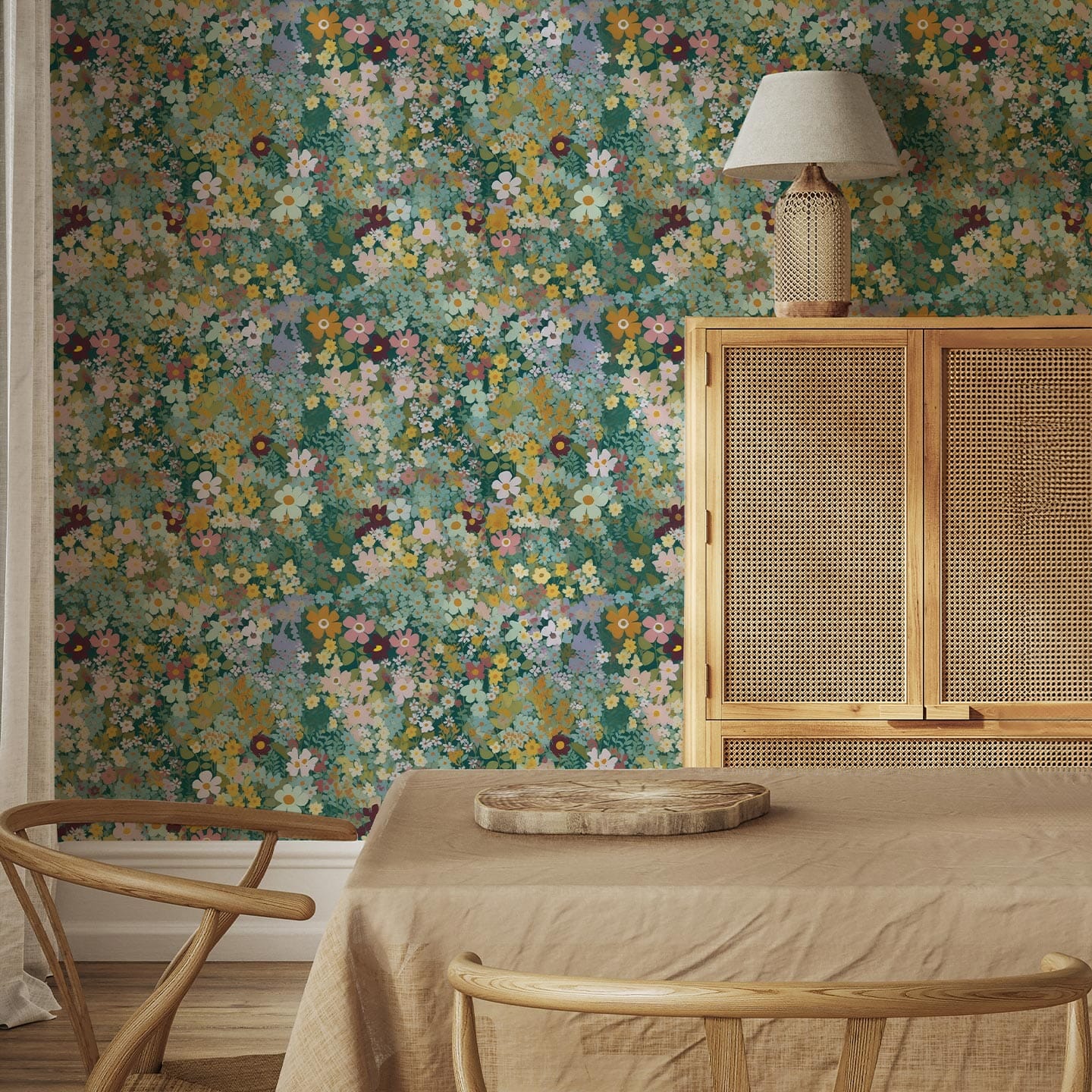 Floral Kaleidoscope Wallpaper Wallpaper Urbanwalls 