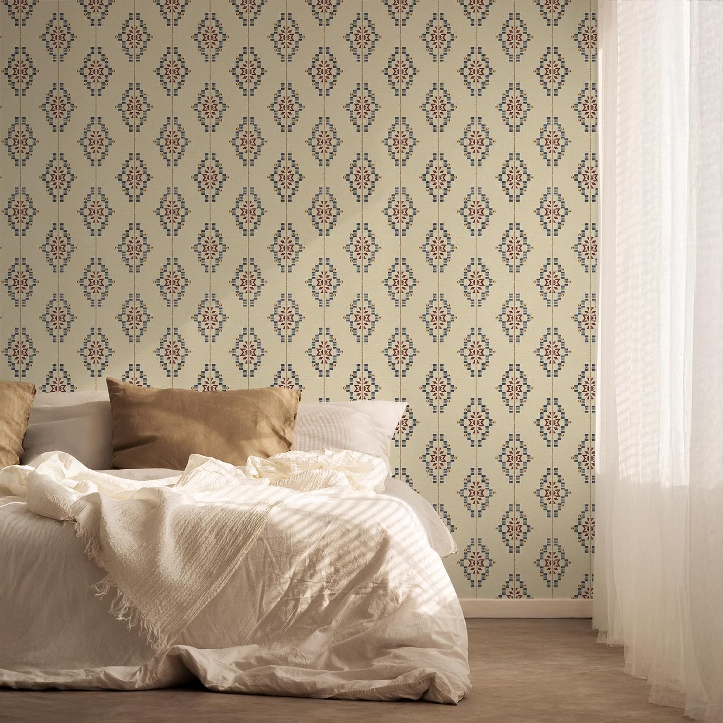 Geometric Textile Wallpaper Wallpaper Coley Arnold 