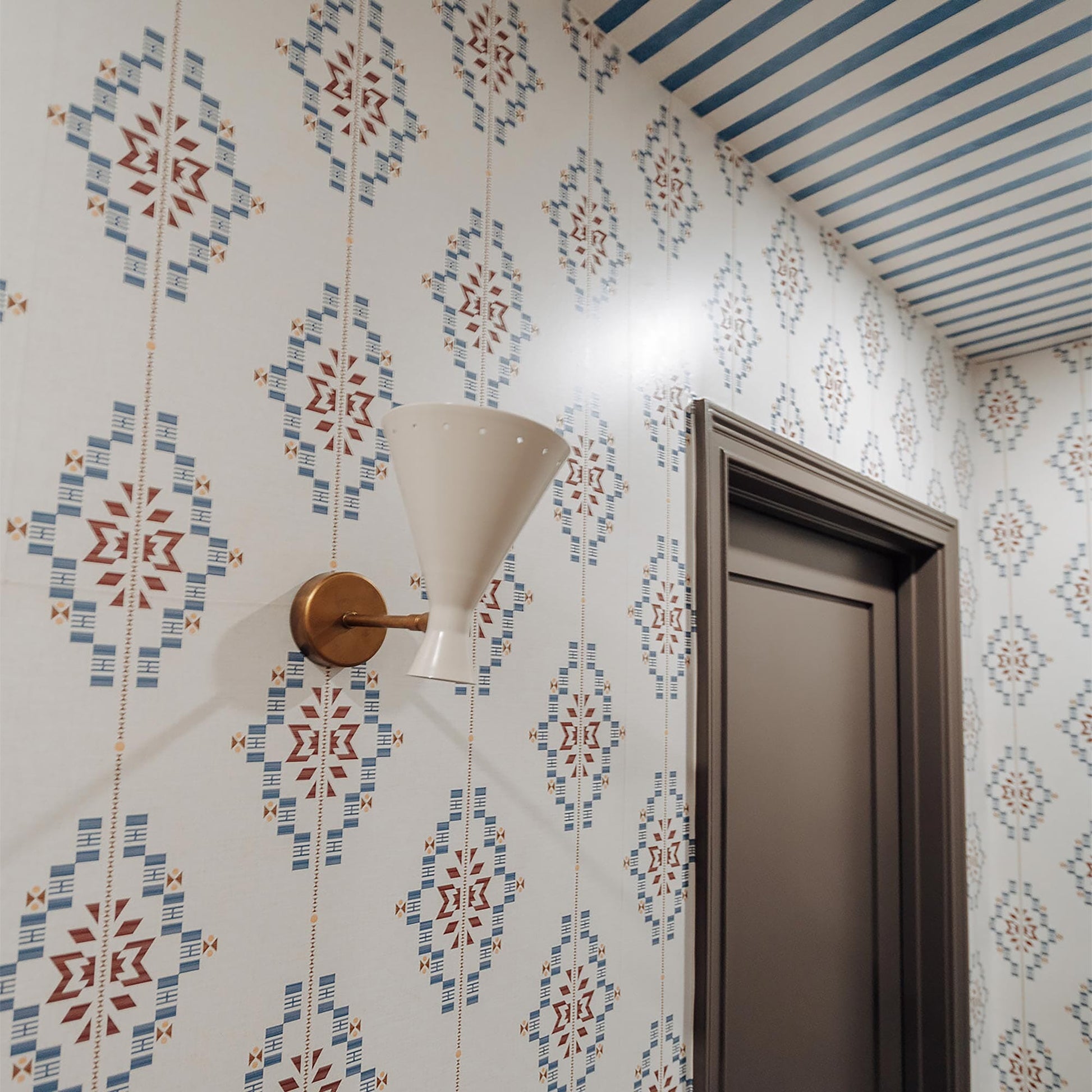 Geometric Textile Wallpaper Wallpaper Coley Arnold 