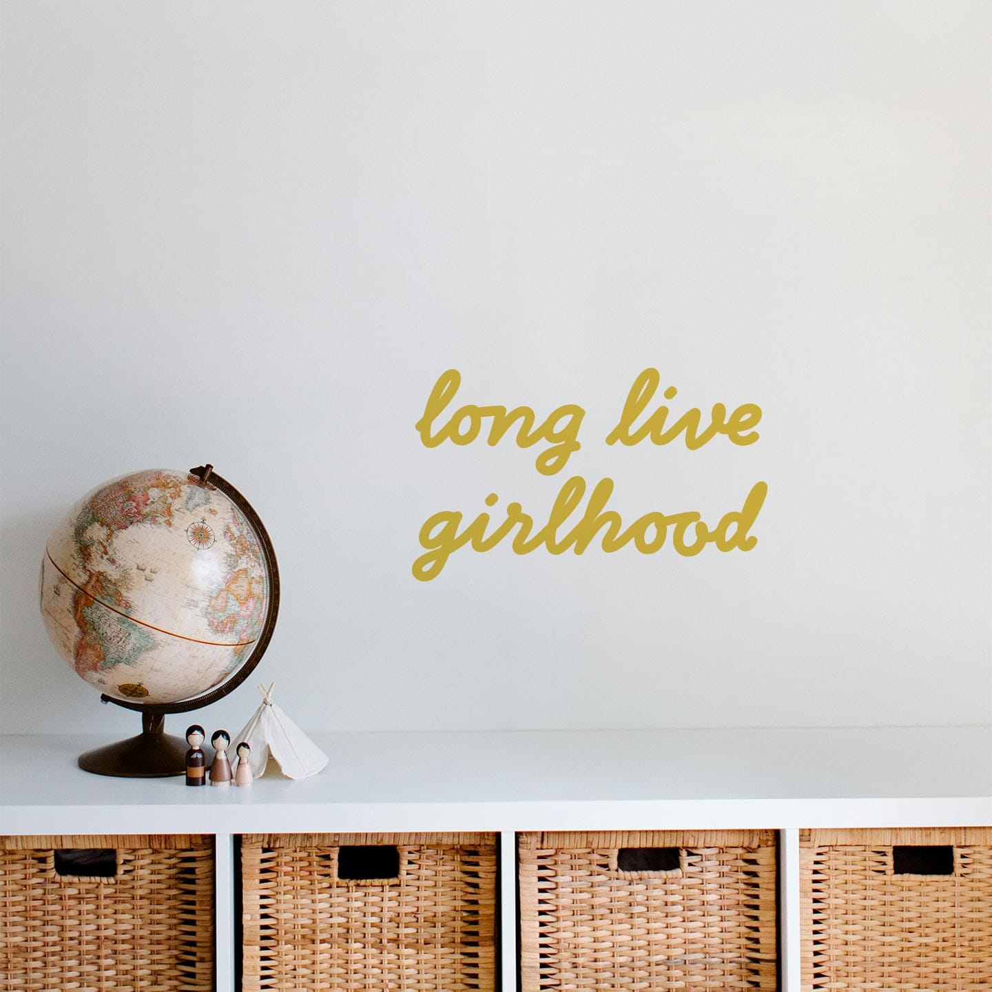 Girlhood Calligraphy Wall Decal Decals Urbanwalls 