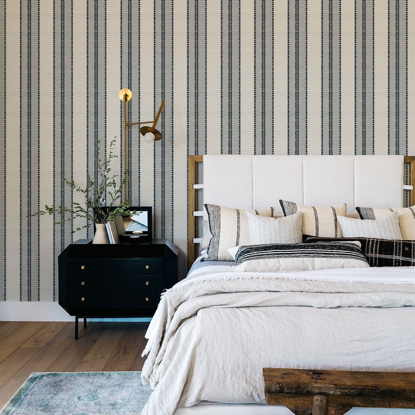 Ink Stripe Wallpaper Wallpaper Kristen Forgione 