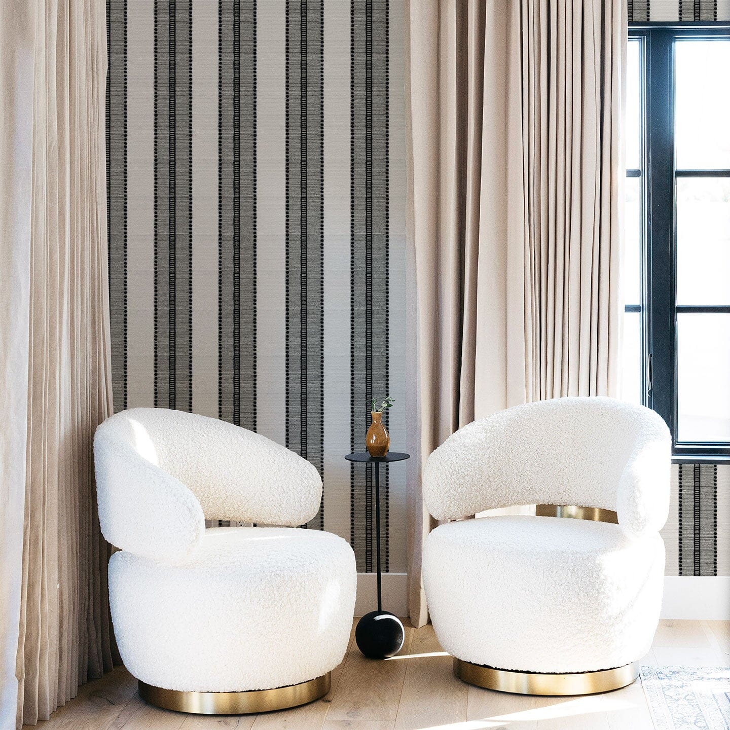 Ink Stripe Wallpaper Wallpaper Kristen Forgione 