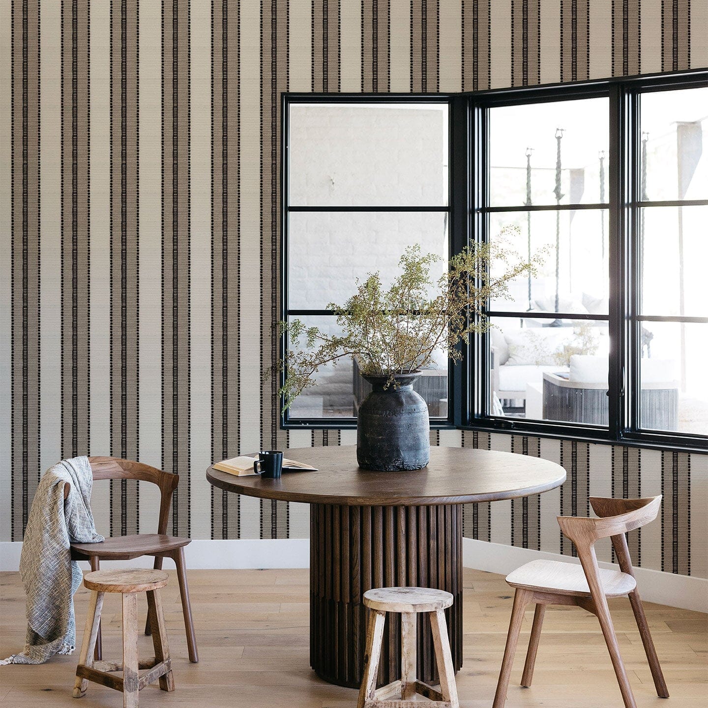 Ink Stripe Wallpaper Wallpaper Kristen Forgione 