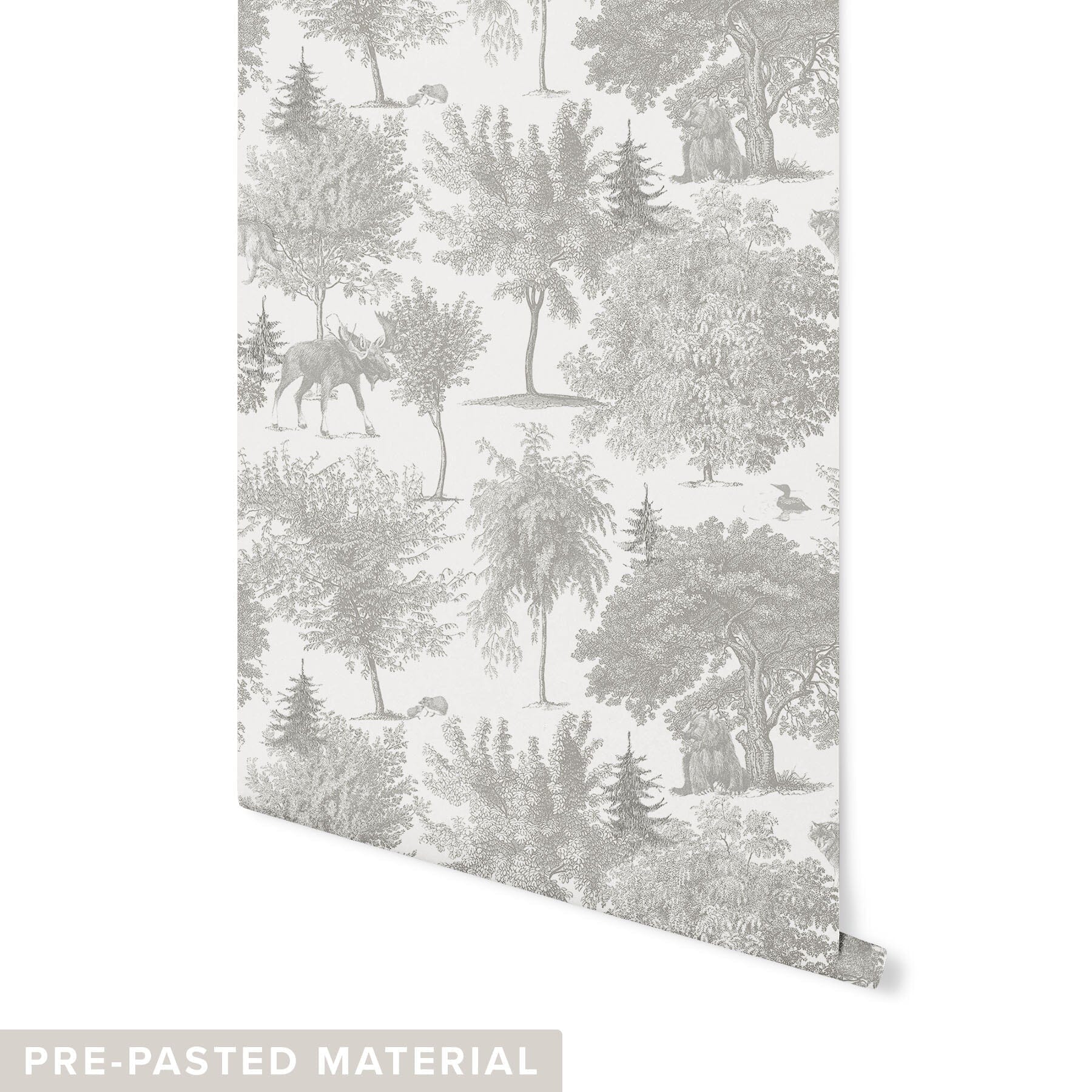 Lakeview Wallpaper Wallpaper Mia Parres Pre-pasted Light Loon DOUBLE ROLL : 46" X 4 FEET
