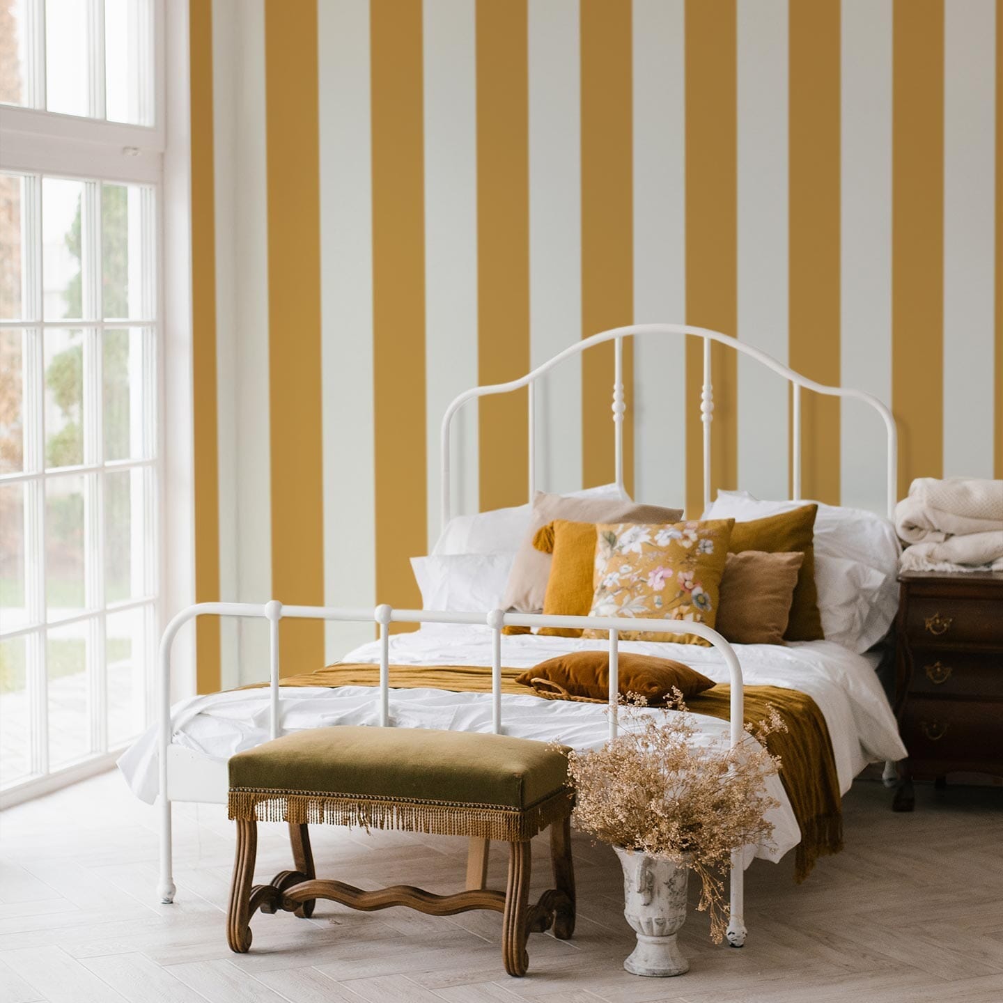 Large Stripe Wallpaper Wallpaper Monika Hibbs 