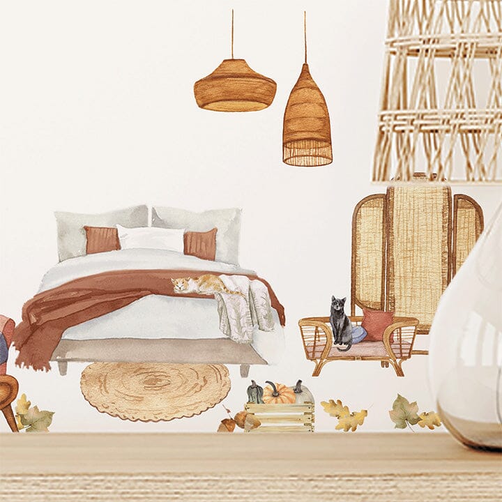 Little Autumn Girl Decal Pack Decals Urbanwalls 
