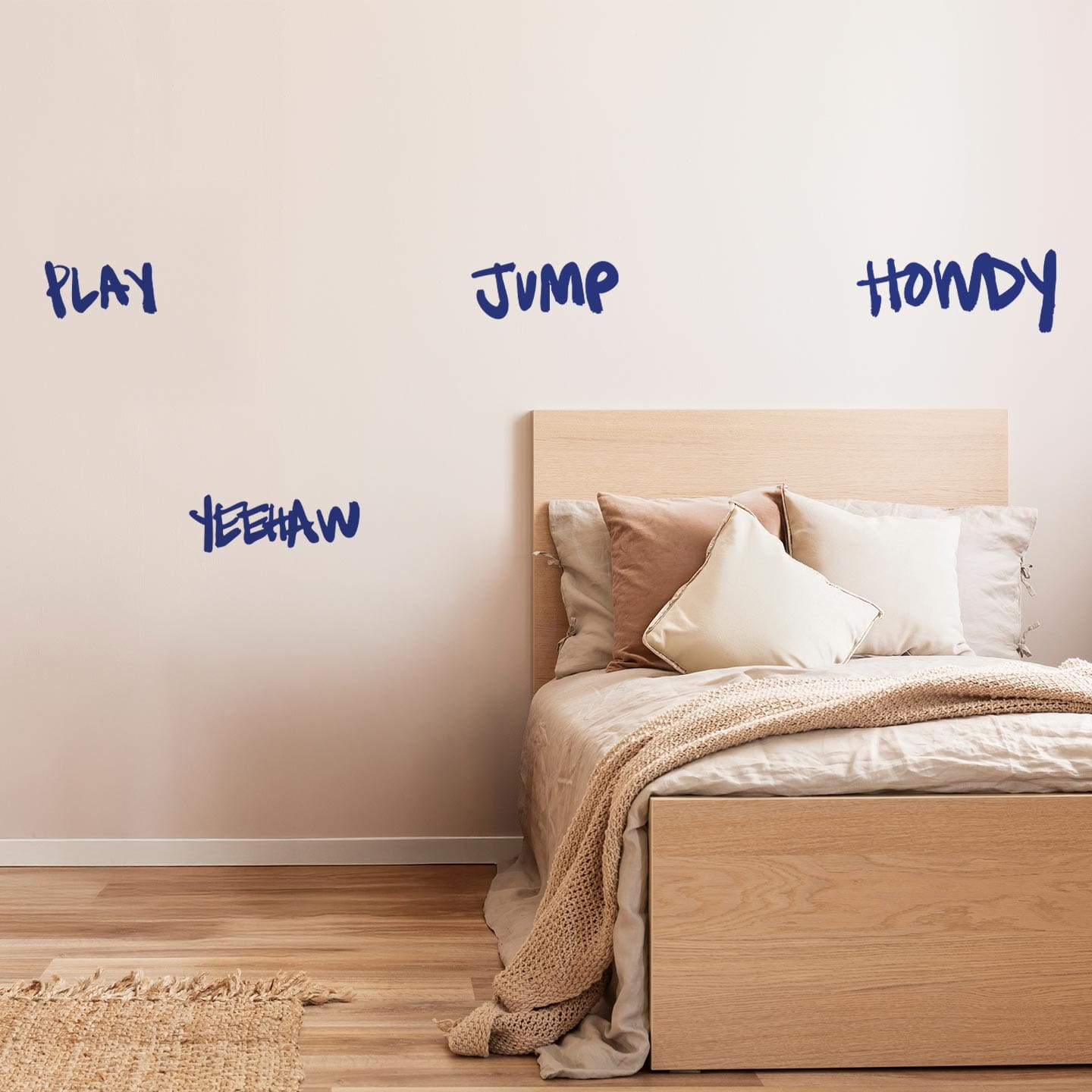 Little Rodeo Typography Wall Decals Decals Ginger Hamilton Dark Blue 