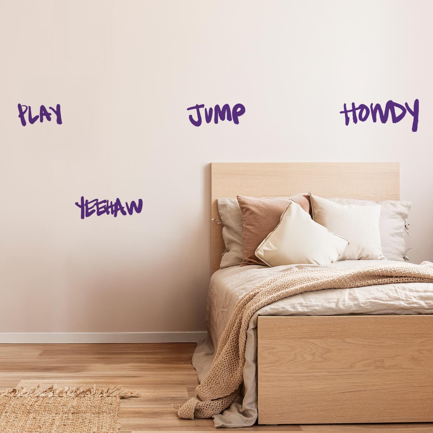 Little Rodeo Typography Wall Decals Decals Ginger Hamilton Purple 