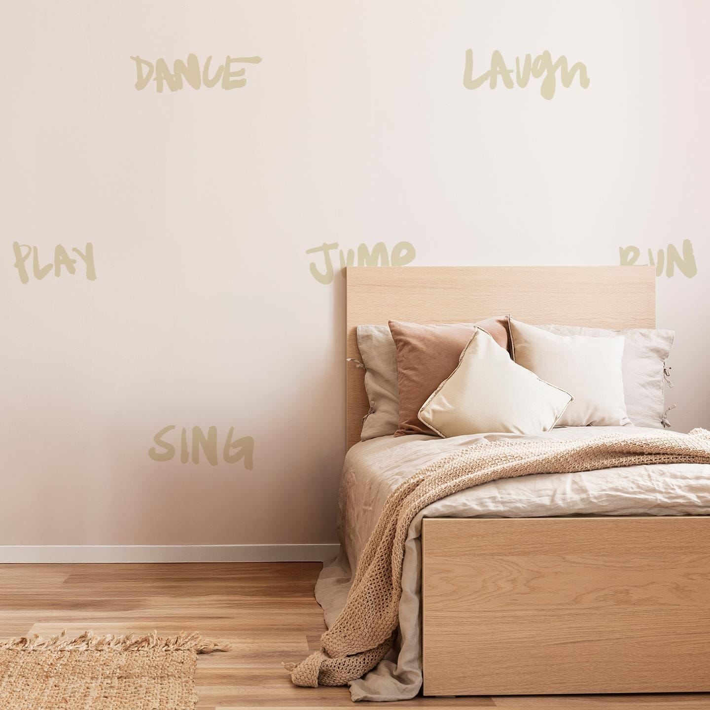 Move Typography Wall Decals Decals Ginger Hamilton Beige 