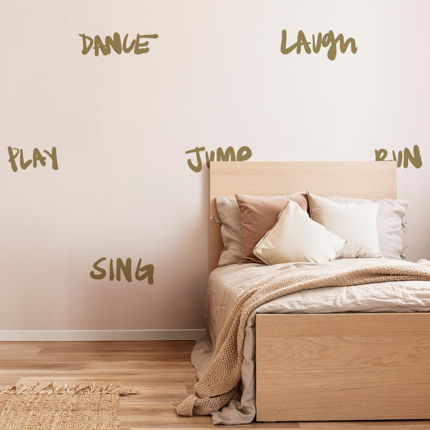 Move Typography Wall Decals Decals Ginger Hamilton Gold (Metallic) 