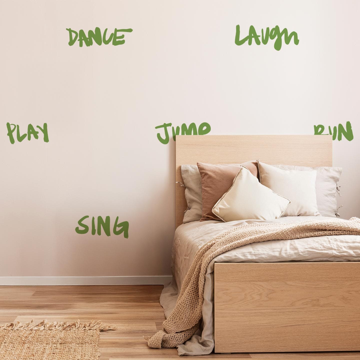 Move Typography Wall Decals Decals Ginger Hamilton Lime Green 