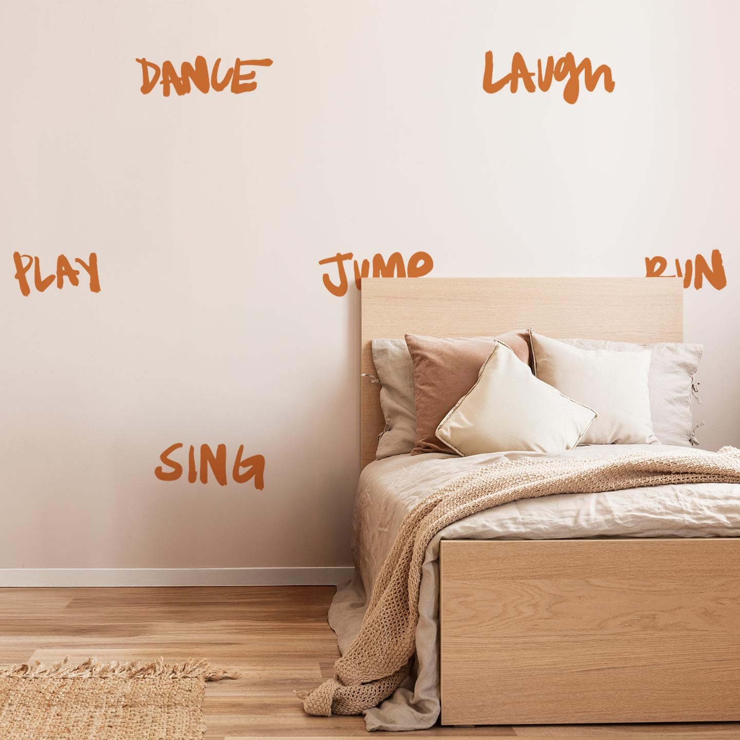 Move Typography Wall Decals Decals Ginger Hamilton Orange 